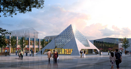 张家口金字塔网架