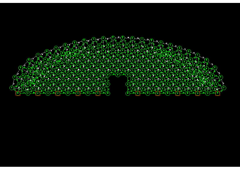 张家口锡林浩特91跨，1000米长干煤棚网架设计